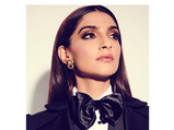 Sonam Kapoor Dazzles In A Black And Beige Boss Lady Make-up Look