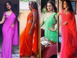 Sonakshi Sinha Makes A Colourful Splash With Her Saris, Which Sari Will You Pick? 