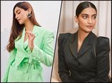 Fashionista Sonam Kapoor Ahuja Gives Boss Lady Goals With Black And Green Pantsuits