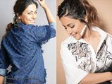 Hacked Actress Hina Khan Raises Fashion Bar With Her Cool Denim Separates And Cute Frill Skirt