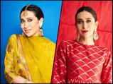 Karisma Kapoor Impresses In Red And Yellow Ethnic Outfits At Armaan Jain's Pre-Wedding Events