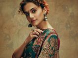 Taapsee Pannu Steals Our Attention With Her Floral Saree, Jewellery And Hairdo!