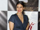 Kajol Stuns In A Blue Wrap Dress At Devi Success Bash But Her Makeup Disappoints