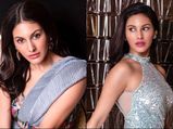 Amyra Dastur In Grey Belted Saree OrSilver Sequin Dress, Which Attire Suits Her Better?