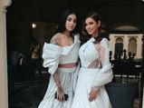 Four More Shots Please! Stars Lisa Ray And Bani J Give Twinning Moment In White Bridal Ensembles