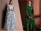 Traditional Wear Edit: The Green Outfit Or Printed Blue Drape Attire, Which Outfit You Liked More?
