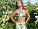 Hina Khan Exudes Comfy Vibes In Green-Blue Printed Separates And It’s Perfect For Workout Sessions