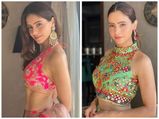 Aamna Sharif’s Pink Lehenga Or Green Crop Top-Skirt, Which One Will You Pick For Bestie’s Sangeet?