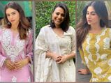 Mouni Roy, Swara Bhasker Or Aamna Sharif, Whose Light Ethnic Suit Will You Pick For Casual Function?