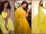 Radhe Shyam Actress Pooja Hegde Sure Knows How To Make A Yellow Splash With Her Outfits 