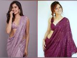 Urvashi Rautela Or Janhvi Kapoor, Who Looked Stunning In Their Purple Sequin Saree?