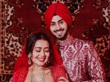 Neha Kakkar And Rohanpreet Singh’s Colour Coordinated Outfits From Their Wedding Day Set Goals