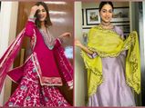 Hina Khan’s Tri-coloured Suit Or Dark-Pink Gharara Set, Which One Is A Perfect Festive-Wear?
