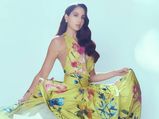 Naach Meri Rani: Nora Fatehi Looks Like A Pretty Doll In Her Floral Printed Yellow Ball Gown