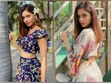 Aamna Sharif In Colourful Crop Top-Skirt And Floral Printed Crop Top-Skirt, Which One Is Prettier?