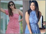 Shweta Tiwari In Blue And Red Mini Dresses, Which One Will You Prefer For Casual Outing?