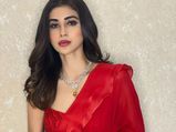 Mouni Roy Raises Temperature In A Beautiful Red Ruffle Saree; Costs Just INR 30,000!
