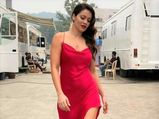 Waluscha De Sousa’s Latest Pictures Sizzling In A Red Slit Dress Will Leave Your Jaws Drop!