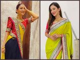 Gauahar Khan Flaunts Newly-Wed Look In Neon Yellow Saree And Three-Toned Saree, Which One Did You Like More?