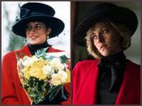 Kristen Stewart In The Red Jacket And Black Hat Looks Just Like Princess Diana