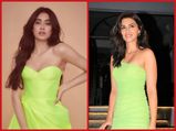 Kriti Sanon Or Janhvi Kapoor, Whose Neon Dress Would You Like To Add To Your Spring Fashion Wardrobe?