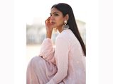 Shriya Pilgaonkar Stuns Us With Her Stunning Pastel Sharara Set And Statement Earrings 