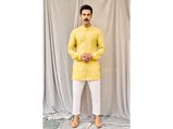 Roohi Promotions: Rajkummar Rao Looks Dapper As Ever In His Lemon Yellow Kurta Set 
