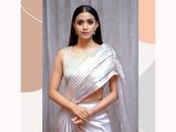 Rang De Promotions: Keerthy Suresh Looks Stunning In Her Modern Sculpted Saree 
