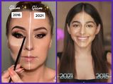 The #2016Vs2021 Makeup Challenge Takes Internet By Storm; Shows The Evolution In Makeup Trends