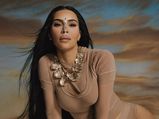 Kim Kardashian Goes Creative With Metallic Strip And Flaunts Brunette Makeup Look In The Latest Pictures