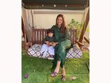 Eid ul-Fitr: Sania Mirza Flaunts A Dark Green Suit, Gives Us A Twinning Moment With Her Son; Pictures Inside! 
