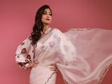 Shilpa Shetty Kundra Is Style And Elegance Personified In Her White Organza Saree With Printed Fancy Blouse