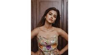 Helmet Promotions: Pranutan Bahl Stuns With Her Embellished Floral Dress And Nail Art