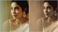 Janhvi Kapoor Exudes Vintage Vibes With Her Exquisite Saree, Stunning Makeup, And On-Point Hairdo 