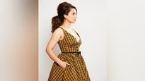 Dhaakad Promotions: Kangana Ranaut Looks Straight Out From The 60s Era In Her Yellow And Black Plaid Dress