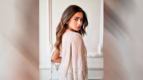 Alia Bhatt Looks Gorgeous In Her Embellished Cape And Pants Outfit; Perfect For Sangeet Functions 