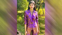 Sanjana Sanghi’s Mulberry Silk Pantsuit Is What Your Wardrobe Needs; Take A Look At Her Heavy Neckpiece, Too!