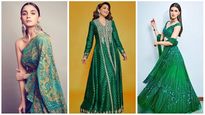 Navratri 2022 Day 8: Alia Bhatt To Kriti Sanon, Peacock Green Navratri Outfits Guide By Bollywood Divas