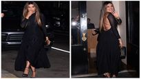 Priyanka Chopra, The Glam Diva In In Backless Black Dress Gives Chic Fashion Goals