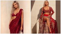 Kim Kardashian Birthday Special: Reality TV Star's Desi Outfits To Inspire Your Ethnic Diwali Look