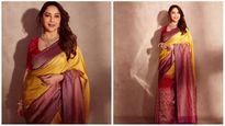 Madhuri Dixit Looks Ethereal In Silk Saree, Her Traditional Attire Is Ideal For Your Diwali Look!