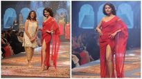 Tejasswi Prakash Slays On The Ramp In Red Thigh-High Slit Gown; SEE PICS!
