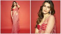 Kriti Sanon In Pink Sequin Saree Gives Inspiration For Occasional Wear, Pics!