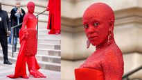 Doja Cat's Red Crystal Outfit At The Schiaparelli Fashion Show Equals Quirky And Eclectic, Pics!