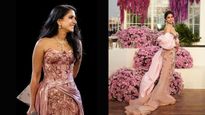 Radhika Merchant Exhudes Elegance In Versace Gown, Isha Ambani Looks Like Vision In 3D Pink Ensemble