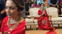 From Gayatri Mantra Saree To Shrinathji Earrings, Decoding Nita Ambani's Heritage Look At Mass Wedding