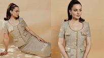 Kangana Ranaut Redefines Power Dressing In Golden Co-Cord Set, Know The Outfit's Value!