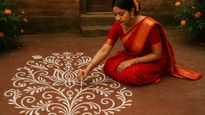 Ever Wondered Why Alpona Designs Use Rice Paste To Invite Goddess Durga’s Blessings And Prosperity?