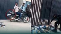 Sweet Rebellion! Viral Video Shows Angry Gannaur Employees Throw Soan Papdi Boxes At Factory Gate