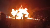 Bus Catches Fire After Collision With Lorry In Karnataka; At Least 10 Dead